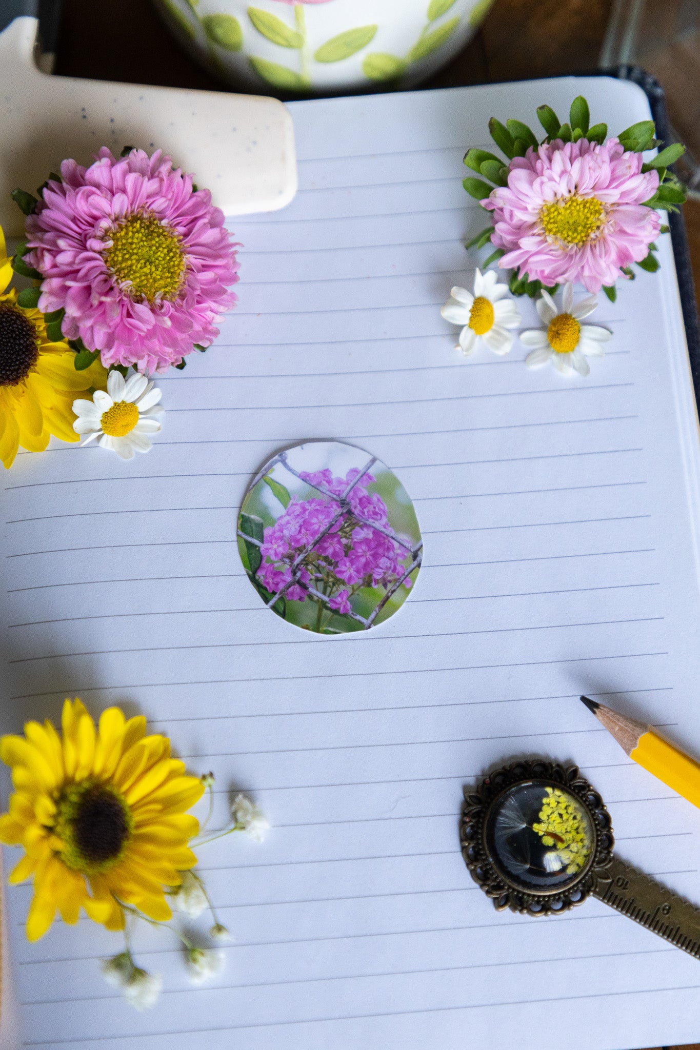 Caged Flower Sticker