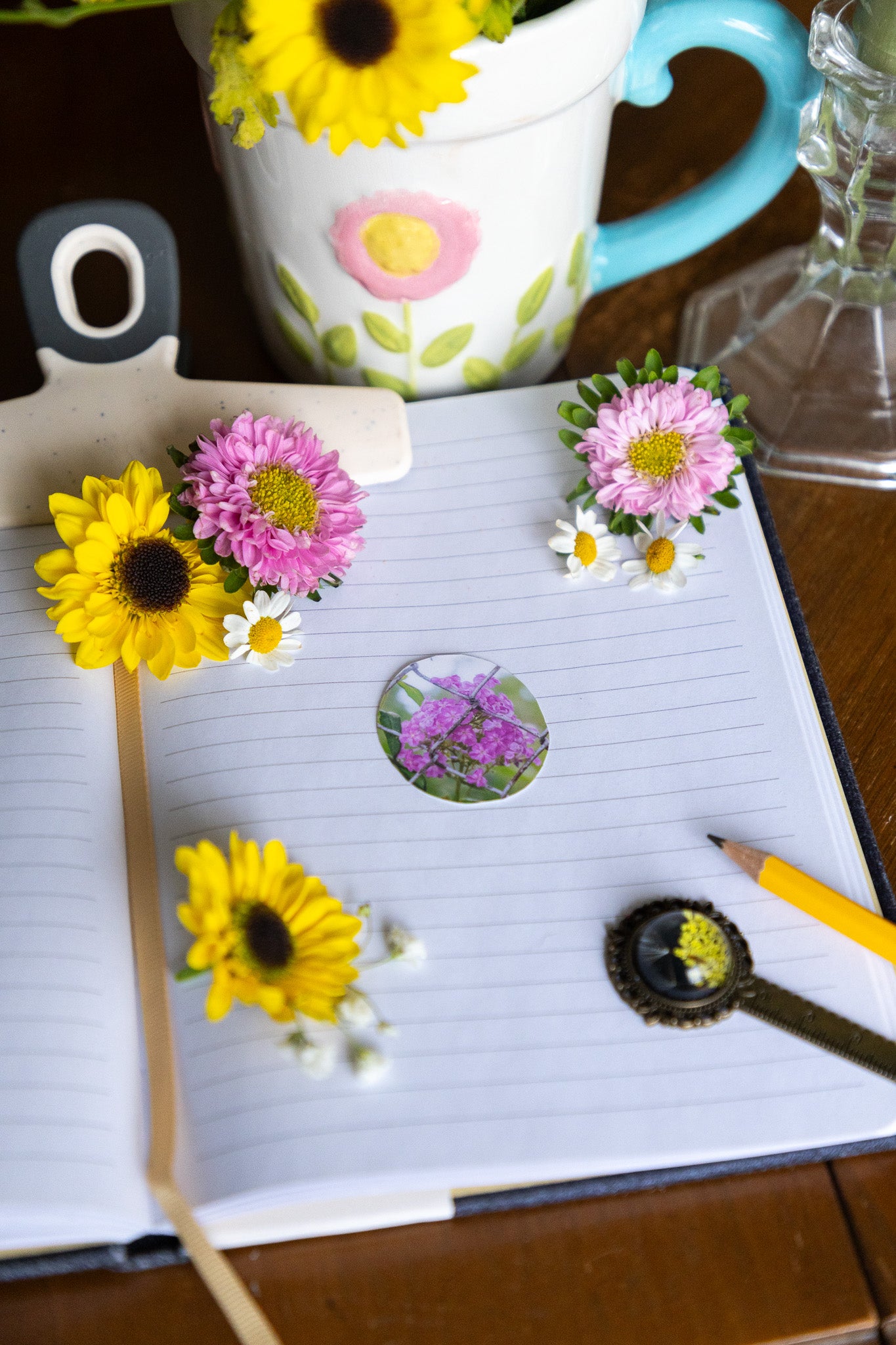 Caged Flower Sticker