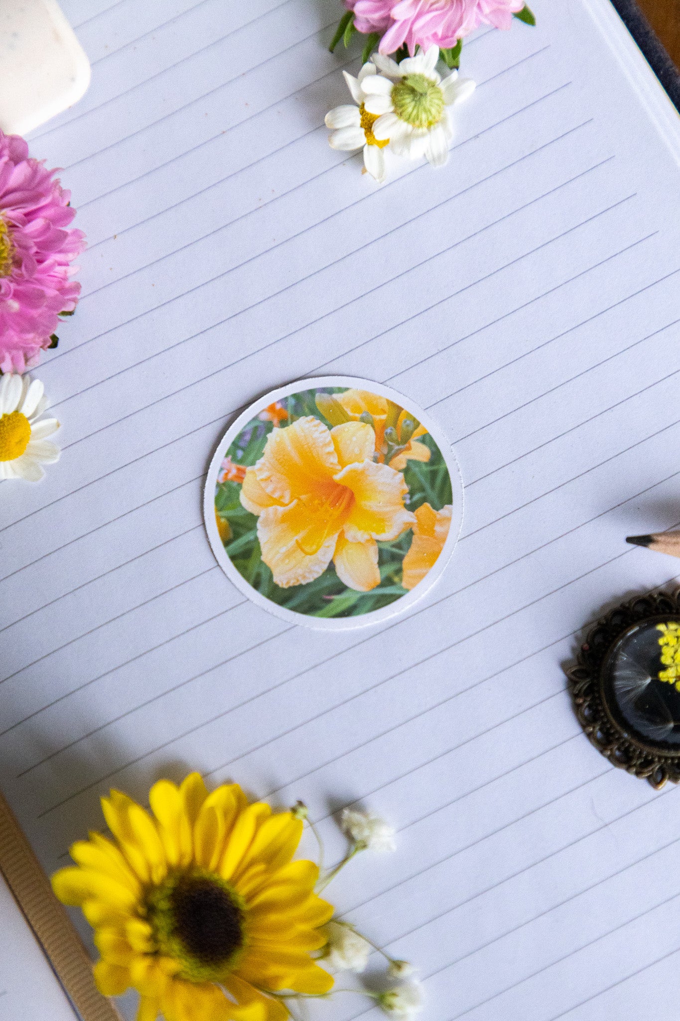 Dewy Daylily Sticker