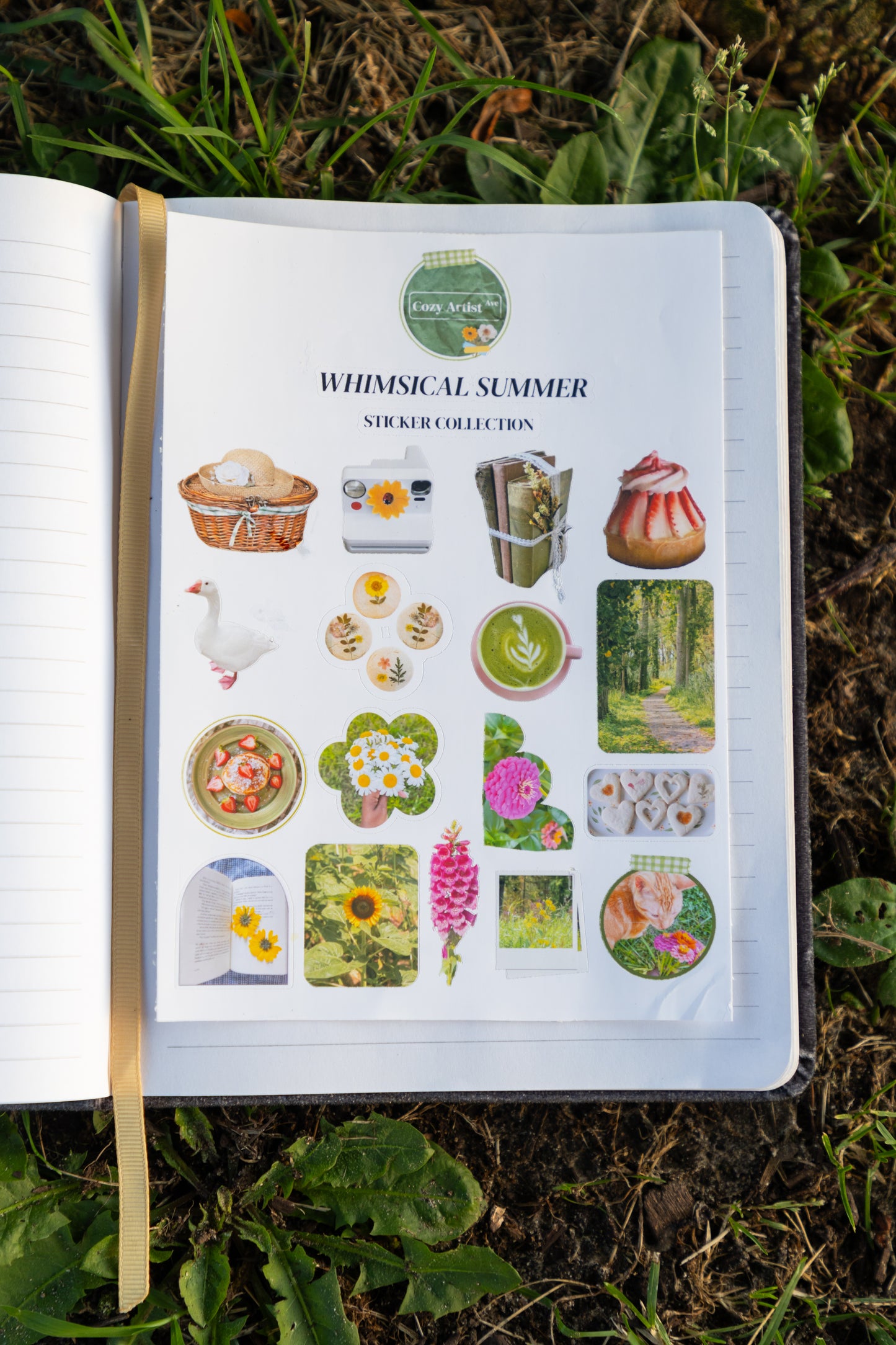 Whimsical Summer Sticker Sheet