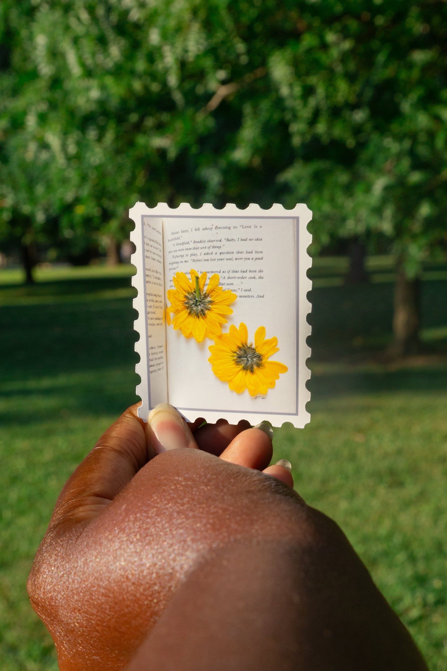 Pressed Flowers Stamp Sticker