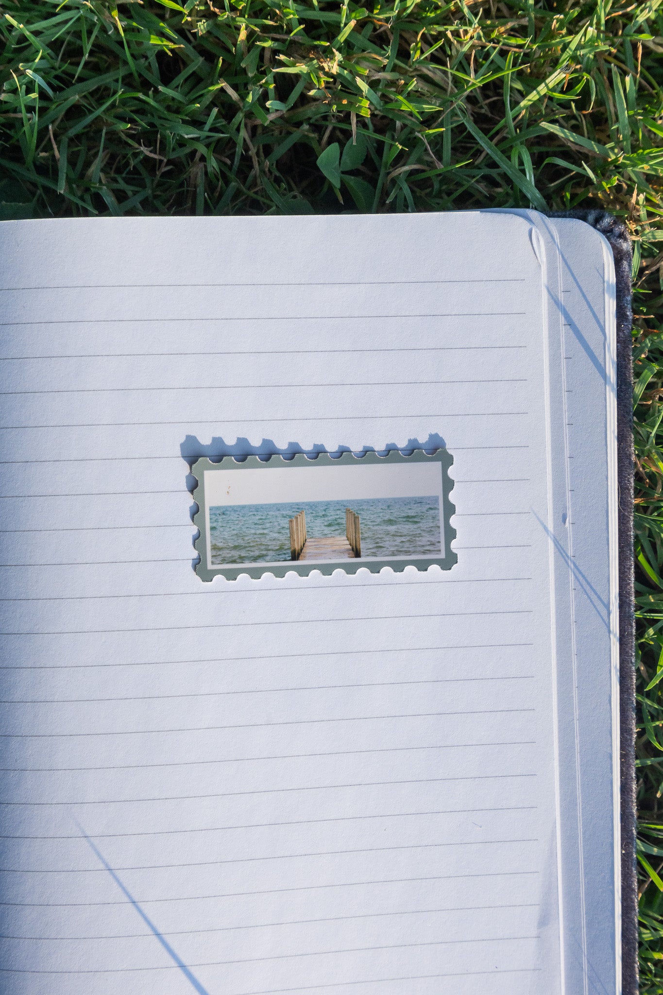 The Beach Stamp Sticker
