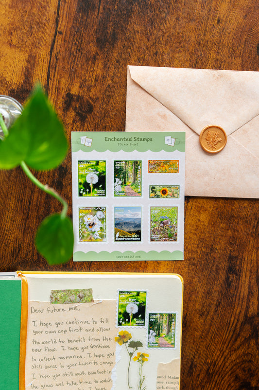 Enchanted Stamps Sticker Sheet