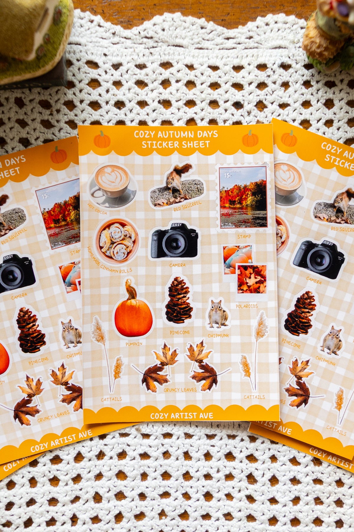 Cozy Autumn Days Sticker Sheet