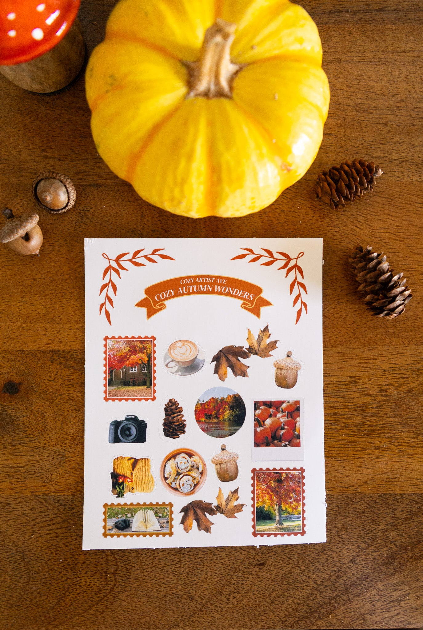 Cozy Autumn Wonders Sticker Sheet
