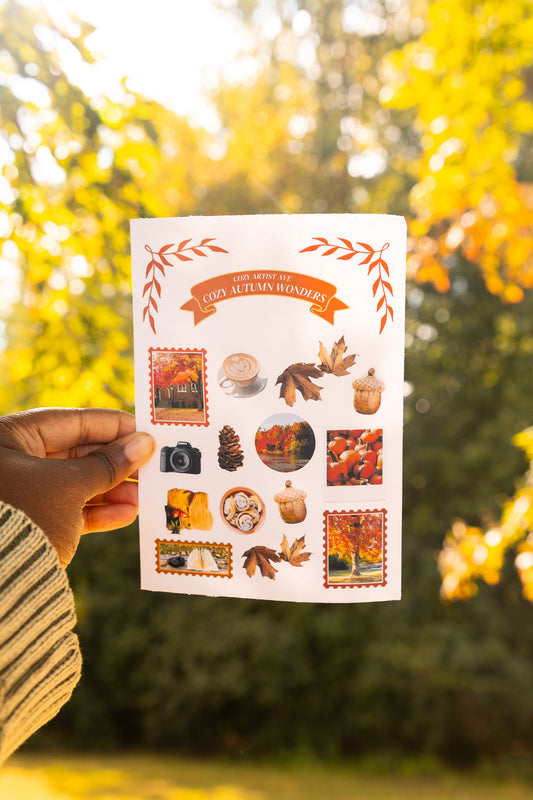 Cozy Autumn Wonders Sticker Sheet