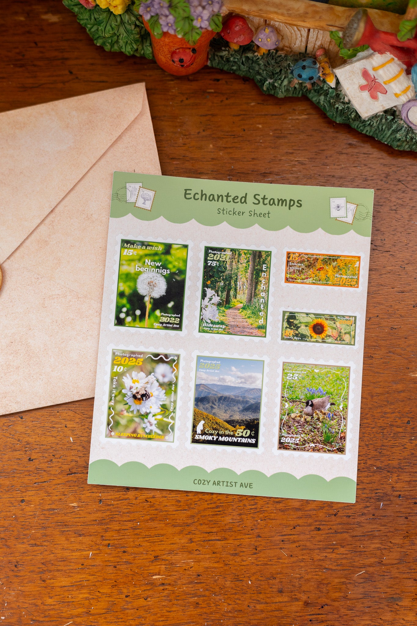 Enchanted Stamps Sticker Sheet